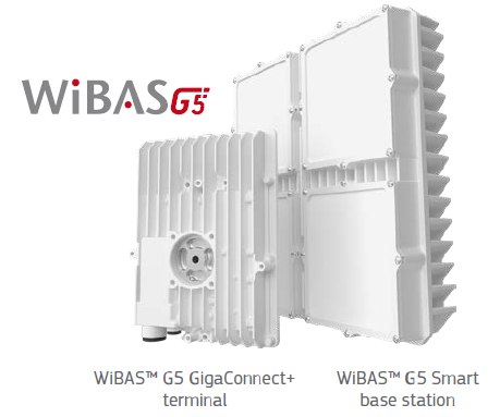 WiBAS G5 GigaConnect+ terminal and WiBAS G5 Smart base station